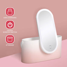 USB Rechargeable Vanity Makeup Storage Bag with LED_10