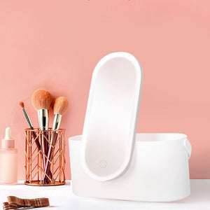 USB Rechargeable Vanity Makeup Storage Bag with LED_13