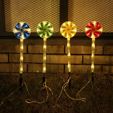 Solar Powered Candy Cane Lollipop Christmas Stake Lights_10