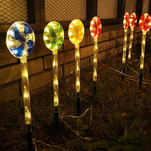 Solar Powered Candy Cane Lollipop Christmas Stake Lights_11