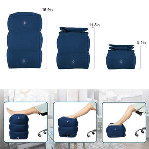 Three Layer Inflatable Portable Foot Rest with Storage Bag_9