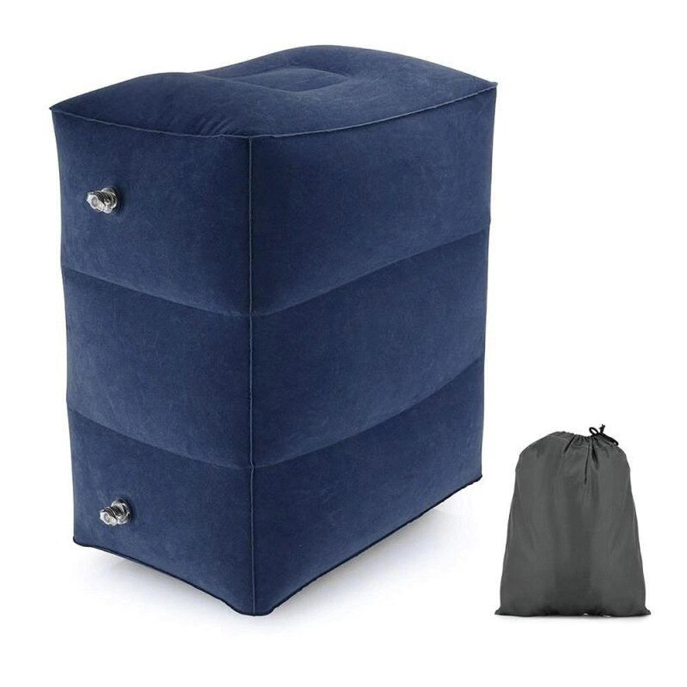 Three Layer Inflatable Portable Foot Rest with Storage Bag_0