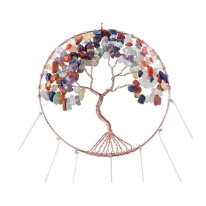 Tree of Life 7 Chakra Healing Stone Handmade Wind Chime_7