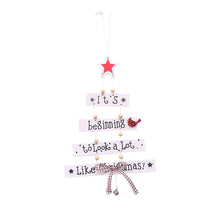 Wooden Hanging Indoor Christmas Holiday Decoration_2