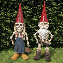 Halloween Skeleton Statue Zombie Gnome Garden Decoration_11