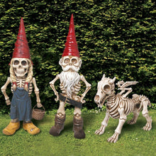 Halloween Skeleton Statue Zombie Gnome Garden Decoration_12