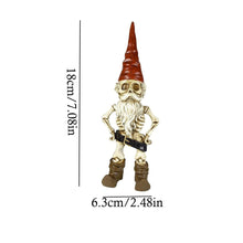 Halloween Skeleton Statue Zombie Gnome Garden Decoration_13