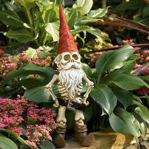 Halloween Skeleton Statue Zombie Gnome Garden Decoration_14