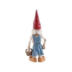 Halloween Skeleton Statue Zombie Gnome Garden Decoration_1