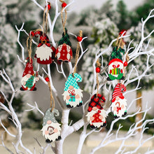 Christmas Wooden Gnome Ornaments Cute Hanging Pendants_14
