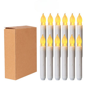 12 Pack Flameless LED Taper Candles Party Home Decoration Floating Candles-Battery Powered_3