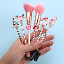 Holiday Christmas Makeup Brushes Set with Drawstring Bag_8