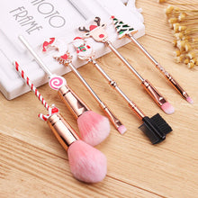 Holiday Christmas Makeup Brushes Set with Drawstring Bag_10
