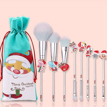 Holiday Christmas Makeup Brushes Set with Drawstring Bag_5