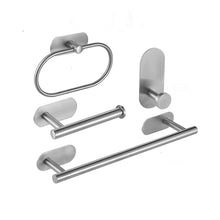 4 pc Set Stainless Steel Wall Mounted Bathroom Hardware Set_1