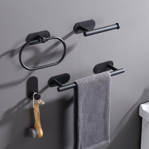 4 pc Set Stainless Steel Wall Mounted Bathroom Hardware Set_2