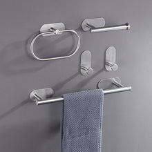 4 pc Set Stainless Steel Wall Mounted Bathroom Hardware Set_3
