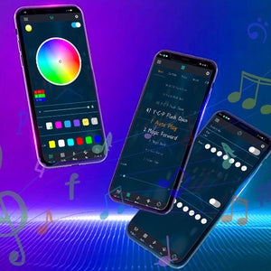 Remote Control Music Sync & RGB Color Saturn Night Lamp-USB Rechargeable_4