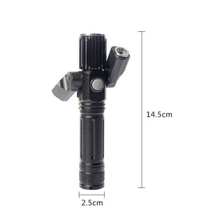 LED Three Lamp Head Portable Flash Light-USB Rechargeable_6