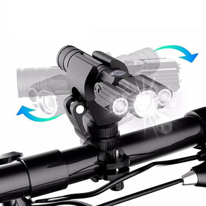 LED Three Lamp Head Portable Flash Light-USB Rechargeable_9