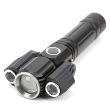 LED Three Lamp Head Portable Flash Light-USB Rechargeable_10