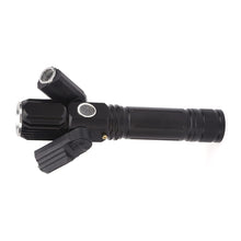 LED Three Lamp Head Portable Flash Light-USB Rechargeable_11