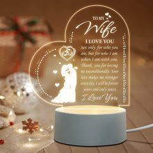 Love Expressing Acrylic Night Light Ideal Gift for Wife - USB Plugged In_8