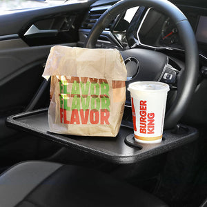 Car Steering Wheel Tray with Cup Holder