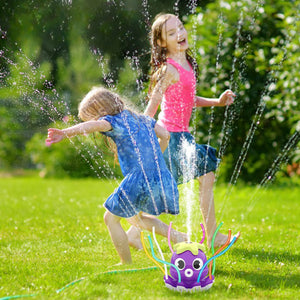 Summer Outdoor Water Spray Sprinkler for Kids and Toddlers with 8 Wiggle Tubes Backyard Games_11