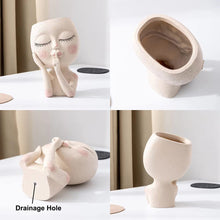 Unique Face Planters Pot for Indoor Outdoor Plants with Drainage Hole_9
