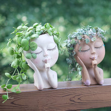 Unique Face Planters Pot for Indoor Outdoor Plants with Drainage Hole_17