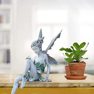 Sitting Fairy Statue for Garden Housewarming Garden_5