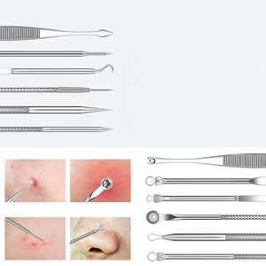 15Pcs  Stainless Steel Blackhead Remover Pimple Popper Tools Kit with Metal Case_6