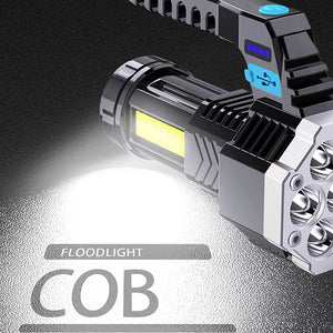 USB Rechargeable Torch Light High Brightness 7 COB Flashlight_11