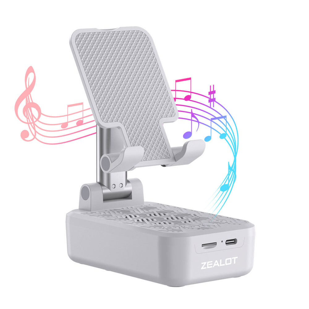 Cellphone Stand and Wireless Bluetooth Speaker-USB Charging_0