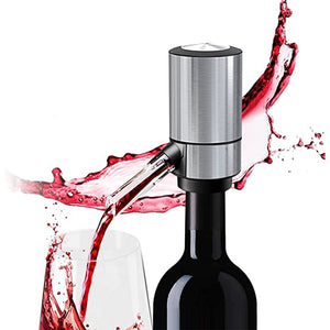 Automatic Electric Wine Aerator Pourer with Retractable Tube for One-Touch Instant Oxidation - Battery Powered_0