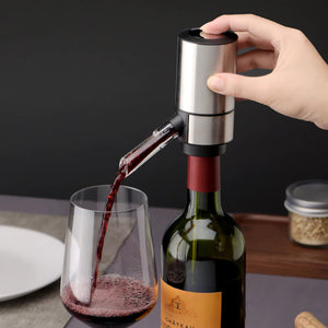 Automatic Electric Wine Aerator Pourer with Retractable Tube for One-Touch Instant Oxidation - Battery Powered_11