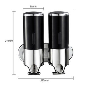 Wall Mounted Bathroom Shower Pump Dispenser and Organizer for Bathroom Kitchen Hotel_8