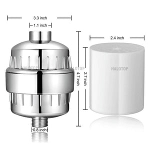 15 Stages Shower Filter High Output Shower Head Filter for Hard Water Improves Skin Condition_4