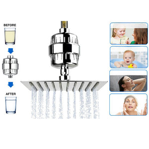15 Stages Shower Filter High Output Shower Head Filter for Hard Water Improves Skin Condition_9