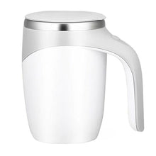 Electric Stainless Steel Magnetic Self Stirring Coffee Mug - Battery Powered_0