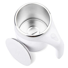 Electric Stainless Steel Magnetic Self Stirring Coffee Mug - Battery Powered_2