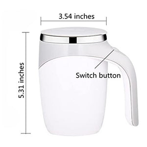 Electric Stainless Steel Magnetic Self Stirring Coffee Mug