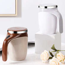 Electric Stainless Steel Magnetic Self Stirring Coffee Mug - Battery Powered_8