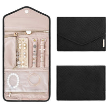 Roll Foldable Jewelry Case for Journey Travel Jewelry Organizer_0