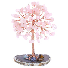 Healing Crystal Tree on Agate Slice Base Money Tree