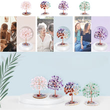 Healing Crystal Tree on Agate Slice Base Money Tree
