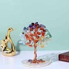 Healing Crystal Tree on Agate Slice Base Money Tree