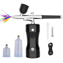 Portable Airbrush Kit Mini Cordless Airbrush Spray Gun with Compressor Kit - USB Rechargeable_0