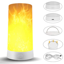 1/2 Pack Portable Smart LED Flame Light Magnet Bar Table Lamp - USB Rechargeable_4